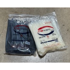 한올 케이블타이 국산 케이블정리 전선정리 봉단위 전기공사 대용량 백색 흑색 화이트 블랙 전사이즈 선택가능, 1개