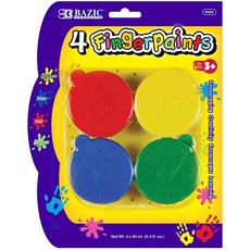 BAZIC Assorted Color 40ml Finger Paint Set Art Supplies Fun Creative Painting for Kids Activity Cla-B003BXE78O, 1-Pack / 1-Pack