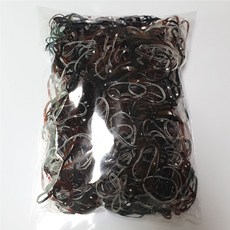 얌뚱이 100g 대용량 칼라고무밴드 머리끈 유아밴드 유아머리끈 칼라밴드