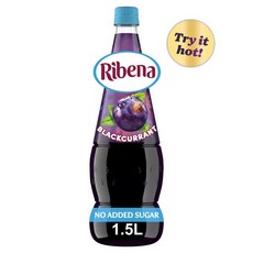 영국 리베나 Ribena Blackcurrant 노슈가 블랙커런트 주스 스쿼시, 6개, 1.5L