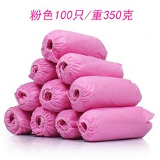 신발덮개 일회용 발싸개 가정용 실내 화이트색 투명 두꺼운보호 작업장 여름 먼지걱정없는 부직포 신발커버, T01-프리사이즈, C04-핑크 350그램 100개