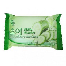 윤성커뮤니케이션 상투머리 오이 필링 각질제거 때비누 세안비누 세수 목욕비누, 1