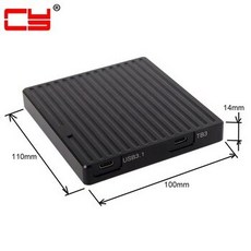 [해외] THUNDERBOLT 3 &AMP; USB3.1 TYPEC USB 3.0 USB2.0 PCI EXPRESS PCIENVME NGFF M키 SSD 카트리지 인클로저 THUN, 상세내용표시, 기타