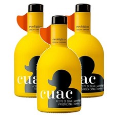 스페인 꾸악 CUAC 에꼴로지코 피쿠알 엑스트라 버진 올리브오일 500ml, 3팩