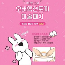 붙이는 핫팩 캐릭터 보온 패치 여성용 찜질팩 손난로 HPM" SR + C62 +W4F8 O W, 콕콕 1