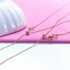 여성 보라색 금목걸이 순 러시아 585 14K 로즈 채금 만능 체인 롱 태슬 귀걸이체인