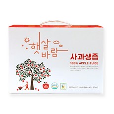 햇살바람 사과생즙(사과즙) 110ml X 50봉(1박스)