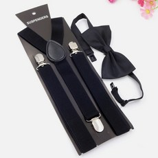 멜빵 끈 서스펜더 세트 보타이 정장