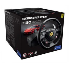 트러스트마스터 T80 페라리 레이싱 휠 페달 (PS5 PS4 PC) Thrustmaster T80 Ferrari 488 GTB, 1개