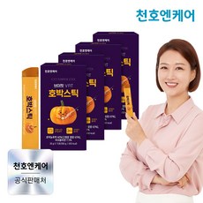 [천호엔케어]브이핏 진한 호박 콜라겐 젤리스틱 15포/천호식품, 4박스, 300g