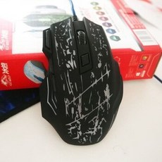 [해외] 55 인치 당 점 7 버튼 LED 백라이트 광 USB 유선 마우스 머 마우스 노트북 PC 컴퓨터 마우스 밍 마우스 프로 머 용, 상세내용표시, 상세내용표시