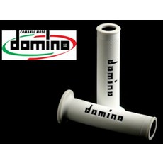 domino (도미노) 핸들 그립 레이스 타입 (TZ 그립) 126mm 열가소성 고무 화이트 X 블랙 A01041C4046 화이트 X 블랙