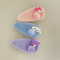 산리오 헤어핀 키즈 유아 아동 여아 머리핀 딱핀
