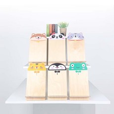 자작나무 컬러 동물 도서거치대/포스비브테크 (0), 디자인4