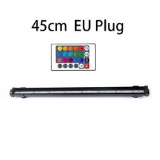 587408 / 23/30/45/52cm 아크릴 수족관 Led 조명 RGB 방수 수 중 산소 물고기 탱크 빛 DC 12V EU/US/AU/UK, 45cm EU Plug