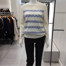 W몰 레니본 밀키배색니트 RPA6826