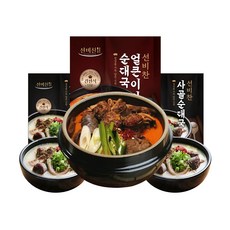 선비찬 사골순대국 3봉 + 얼큰이사골순대국 3봉 (냉동), 3개