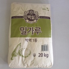 백설 박력 1등 밀가루, 1개, 20kg