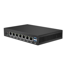 인텔 셀러론 1037U 방화벽 어플 라 이언 스 6 LAN 인텔 i211AT 기가 비트 이더넷 RJ45 VGA 2xUSB 3.0 Pfsense 라우터 미니 PC|fanless, 1개, 2GB RAM, 256GB SSD