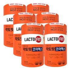 종근당 건강(주) 락토핏 생 유산균 코어맥스 프로바이오틱스 아연 유산균 라토픽 LACTO FIT, 6개, 60포