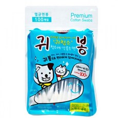 [에이치플러스몰] 강아지 에티펫 귀봉 100개입 1P 고양이 귀청소 면봉