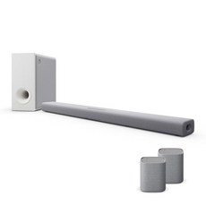 [풀세트]정품 야마하 돌비 애트모스 사운드바 SR-X50A + WS-X1A 라이트 그레이(2세트)