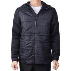  제이린드버그 23FW 남성 퀄트 하이브리드 후드자켓 블랙 AMOW09066 9999 