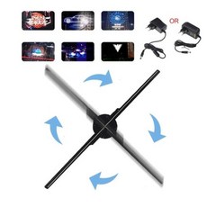 224개의 LED 비즈가 포함된 3D 홀로그램 팬 광고 디스플레이 프로젝터 비디오 프로젝터 드롭 배송