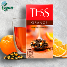 Чай черный Tess с апельсином, 25 пакетиков по 1.8 г
