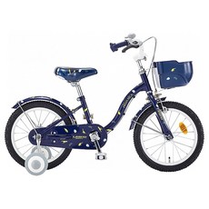 [바이크7] 2021 삼천리 하이킥 16인치 어린이 보조바퀴 네발자전거, 다크 블루