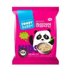 하림 푸디버디하양라면봉지, 80g, 2개