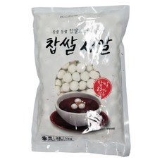 (주)푸드마을 찹쌀새알 1000g 국산 찹쌀 새알심 옹심이, 1kg, 18개