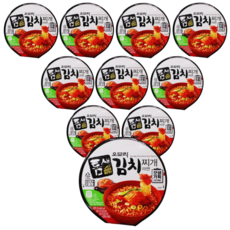 유어스 GS25 틈새 오모리 김치찌개 컵라면 150G, 10개
