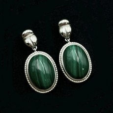 말라카이트귀걸이