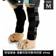 활동량많은반려견 슬개골수술부위 슬개골탈구반려견 슬개골보호대 관절보호대M 반려견보호대, 블랙