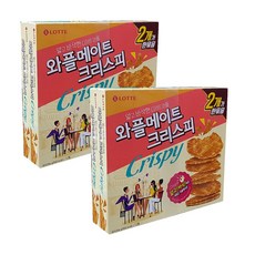 롯데제과 와플메이트 크리스피 2번들, 408g, 2개