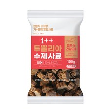 (무료배송)우리주 가수분해 투뿔리아 수제사료 100g, 연어, 1개
