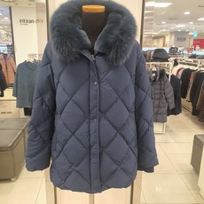 크로커다일레이디 부평점 폭스퍼 카라 숏 탈부착 후드다운점퍼