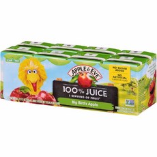 Apple & Eve Sesame Street Big Bird's 사과 주스 120ml(4.23액량 온스) 8개 5개 팩, 125ml