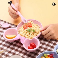 유아 어린이 식판 세트 간식 아기 어린이집 유치원 유아그릇, 1개