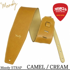 Moody 무디 스트랩 Leather/Suede 4인치 Standard Size Camel/Cream, 1개