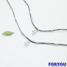 실버초커팔찌세트