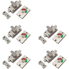데드볼트 이엠락 EMLOCK 락 빈 욕실 잠금 5Pcs 아연 합금 래치 표시 문 개인 정보 볼트 빈열림 WC 공중 화장실 변기 칸막이