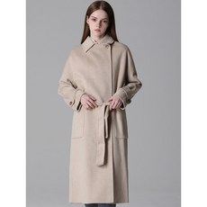 쉬즈미스 울 캐시미어 블랜드 빅포켓 롱코트 택가격 628000원