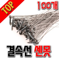 SNTzone 결속선 센못 결속선못 센못25mm 배관못 설비못 콘크리트센못 못, 쎈못25mm(100개)