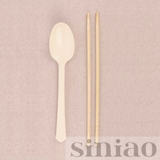또또몰 개별포장 일회용 수저세트 위생수저 나무젓가락, 1개