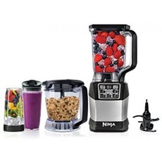 [아마존베스트]Ninja Blender and Food Processor System with 1200-Watt Auto-iQ Base 72oz Pitcher 40, Black_One Size, 상세 설명 참조0