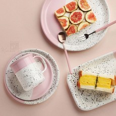 1+1 아르딘스페셜 브런치 접시 플레이트 (총2개출고), 에센셜핑크_사바나옐로우, 1개