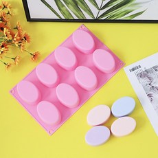 [20개] 기본 비누 타원형 몰드 원형 만들기 방향제 석고 캔들, 2기본비누몰드-타원