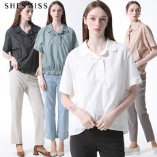 쉬즈미스 레이스 카라 아노락 블라우스 택가격 178000원